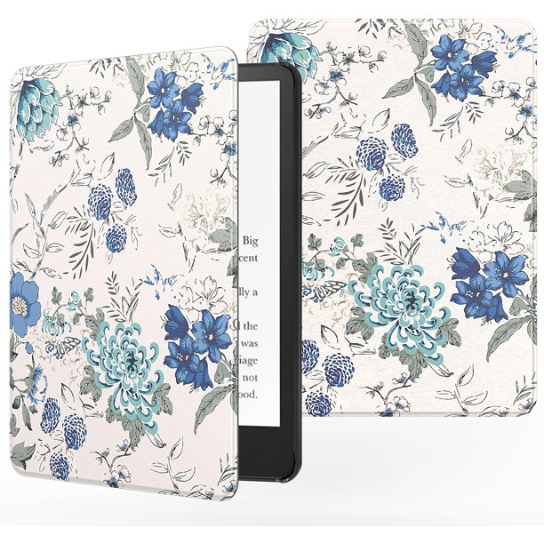MoKo Funda para Kindle Paperwhite de 6,8" (11.ª generación-2021) y Kindle Paperwhite Signature Edition, funda ligera con encendido/apagado automático para lector electrónico Kindle Paperwhite 2021, ve