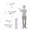 thumbnail image 2 of Flying Paper Airplane Kids Modern Wall Art Decal, 2 of 4