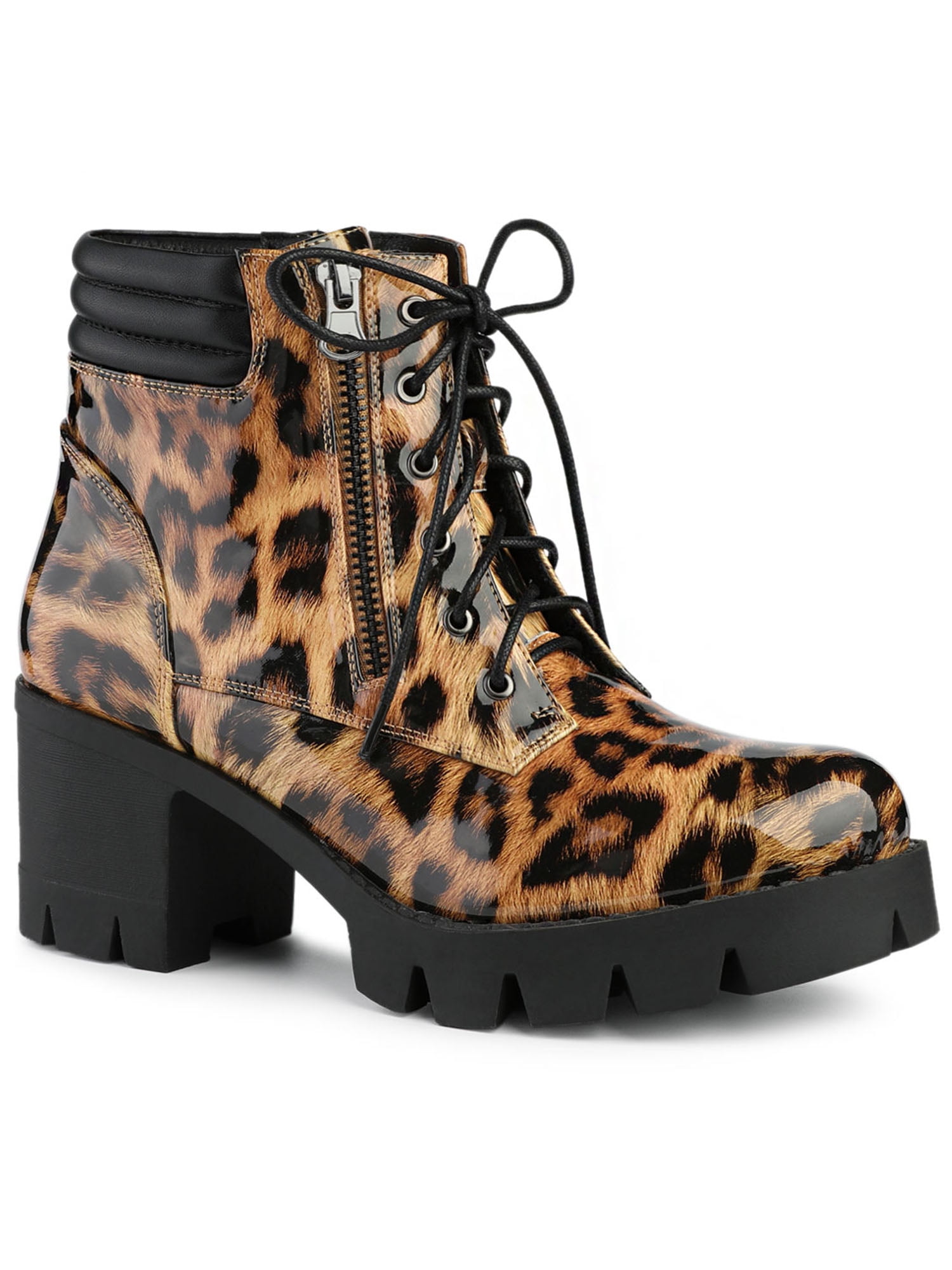 asos leopard print boots