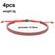 thumbnail image 2 of 4 pulseras ajustables para mujeres, accesorios de joyería para mujeres y adolescentes, buena suerte, 2 of 5