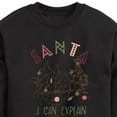 thumbnail image 3 of Disney Winnie The Pooh - Tigger Christmas - Santa I Can Explain - Toddler & Youth Crewneck Fleece Sweatshirt, 3 of 5
