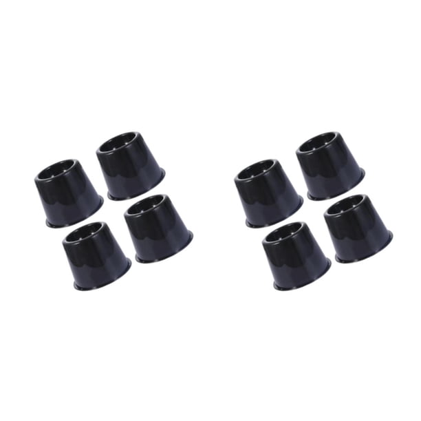 Billuyoard 4 unids/set elevadores de cama fuerte capacidad de carga duradero fácil instalación muebles elevadores antideslizantes elevador negro Negro Elevador de 3 pulgadas 2Conjunto
