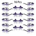 thumbnail image 3 of 16/20 Pcs Per Set Rimless Star Shaped Sunglasses Fashion Cute Gradient Beach Holiday Shades Women Trendy Design Rave Sun Glasses, 3 of 9