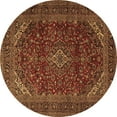thumbnail image 1 of Ahgly Company Indoor Round Persian Brown Traditional Area Rugs, 3' Round, 1 of 4