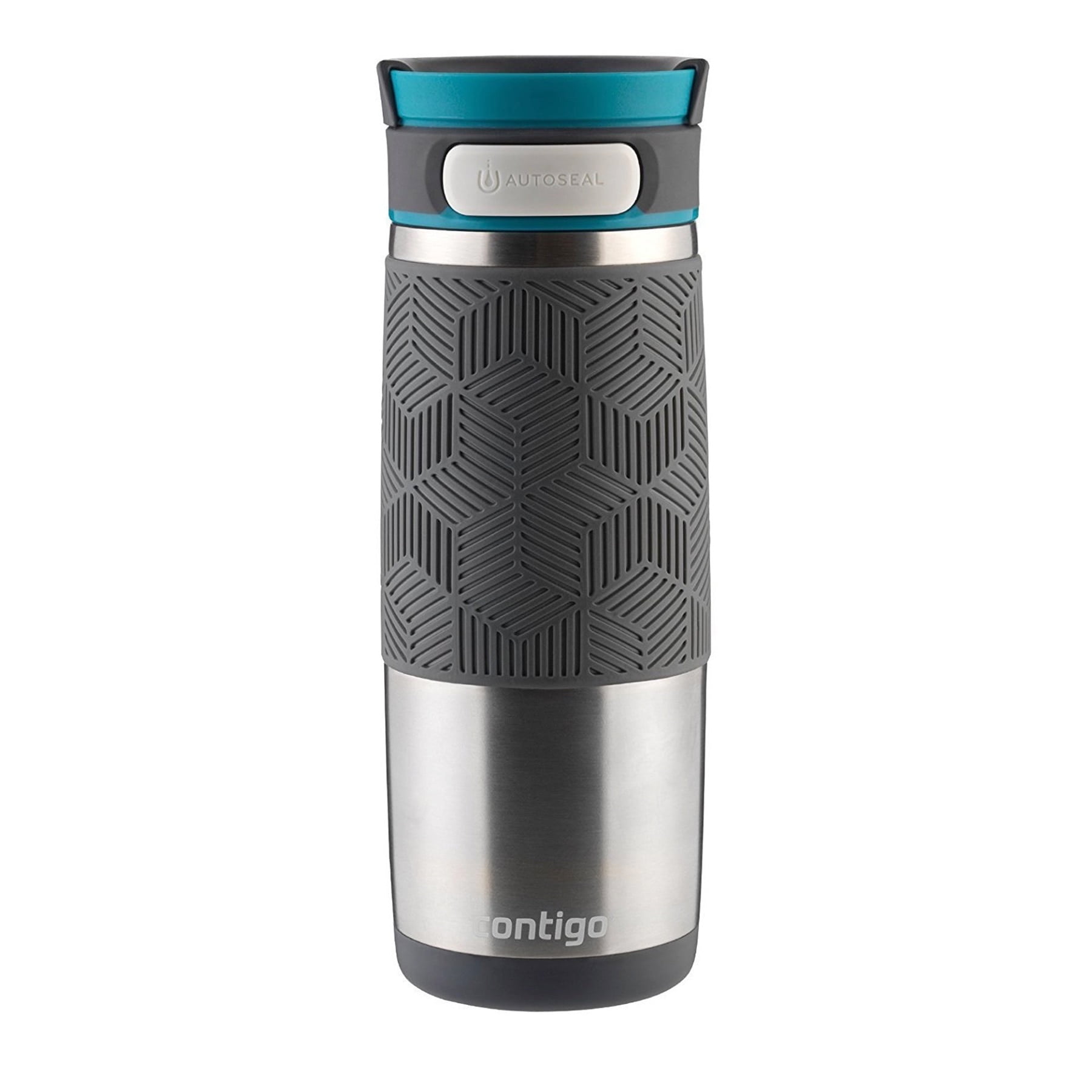 Stainless Steel with Blue Accent Lid Contigo AUTOSEAL Transit Stainless Steel Travel Mug 16 oz
