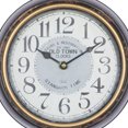 thumbnail image 4 of DecMode 10"W, 10"H White Metal Wall Clock with Fluted Frame (2 Count), 4 of 8