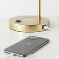 thumbnail image 6 of Brightech Elizabeth LED Table Lamp Set Wireless Charging Pad and USB Port, Bedside Reading Lamp, Vintage Brass Gold Desk Lamp, Nightstand Lamp with LED Bulb for Bedroom, 6 of 6