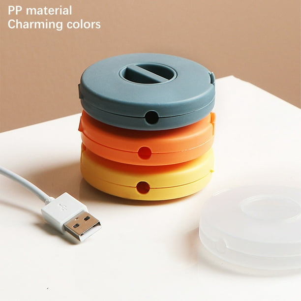 4PCS Portable Cable Winder, Retractable Extension Cable Reel for Wrapping  Earbuds USB Cable Mouse Cords Charger (Round) 
