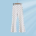 thumbnail image 2 of Girls' Flared Trousers Elastic Sports Jogging Children Wide Leg Trousers 9-10 Years,White XZNPDUCQ, 2 of 5