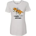thumbnail image 3 of Inktastic Space Force Dinosaur Astronaut Women's T-Shirt, 3 of 5
