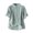 Blue, variant on ZyeKqe Cotton Linen Tops for Women Short Sleeve Shirts Solid Color Blouses Tops Summer Clothes