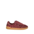 thumbnail image 3 of No Boundaries Sequin Faux Suede Gum Sole Sneakers, Women's, 3 of 6
