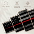 thumbnail image 6 of Elephant Stock Firefighter Flag Wall Art - Horizontal Multi Panel Canvas - Living Room Wall Decor - Our America Multi Panel - Black And Red Decor - 92" x 42", 6 of 8