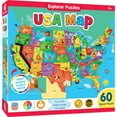 thumbnail image 3 of MasterPieces 60 Piece Jigsaw Puzzle for Kids - USA Map - 16.5"x12.75", 3 of 7