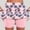Pink 2, variant on Women's Tennis Golf Skirts Shorts Casual Printed High Waisted Athletic Breathable Skorts Navy M
