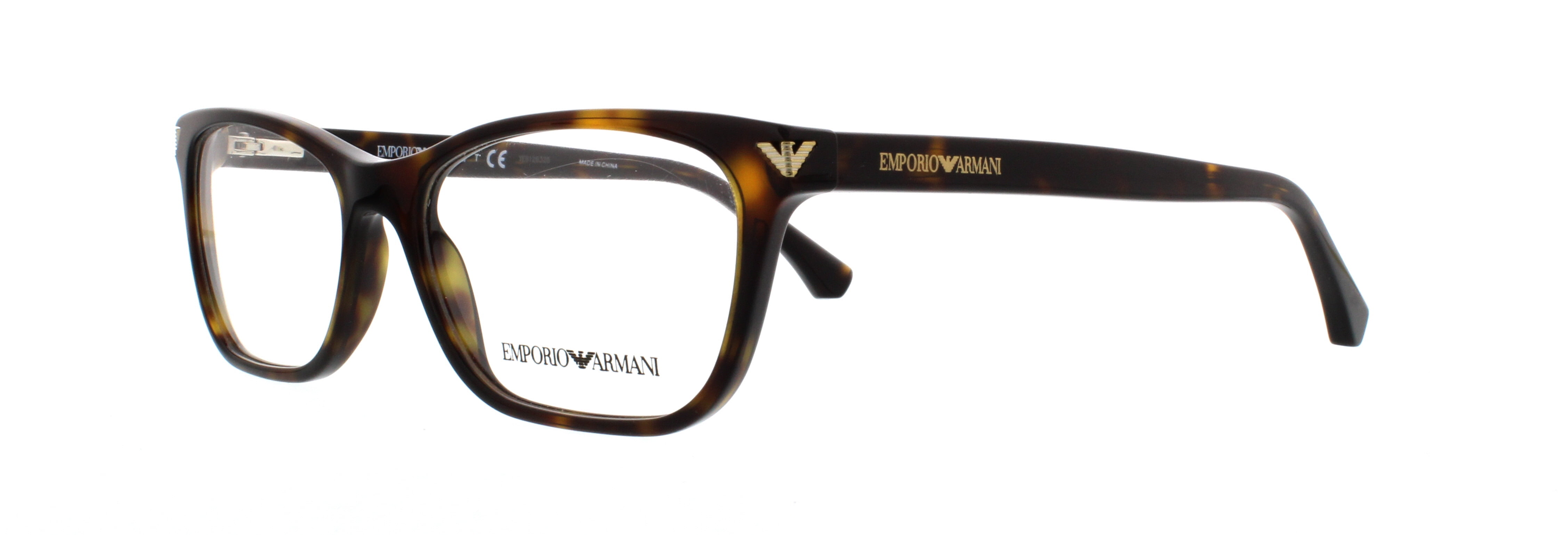 EMPORIO ARMANI Eyeglasses EA 3073 5026 Havana 52MM - Walmart.com