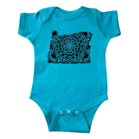 

Inktastic Oregon Silhouette Mandala Gift Baby Boy or Baby Girl Bodysuit