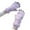 Light Violet, variant on Girls Heart Print Color Block Ski Gloves, 5-Finger Fleece Lined Winter Gloves for Kids, Warm Waterproof Snowboard Mittens for Cold Weather Sports Light Violet