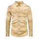 thumbnail image 1 of Camisa formal ajustada de manga larga brillante de moda casual para hombre, 1 of 4