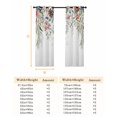 thumbnail image 6 of Fsddascl Sage Green Christmas Blackout Curtains for Bedroom/Living Room, Thermal Insulated Kitchen Curtains, Weeping Xmas Berry Floral Snowflake Grommet Darkening Window Treatment Drapes 52"x63"x2, 6 of 6