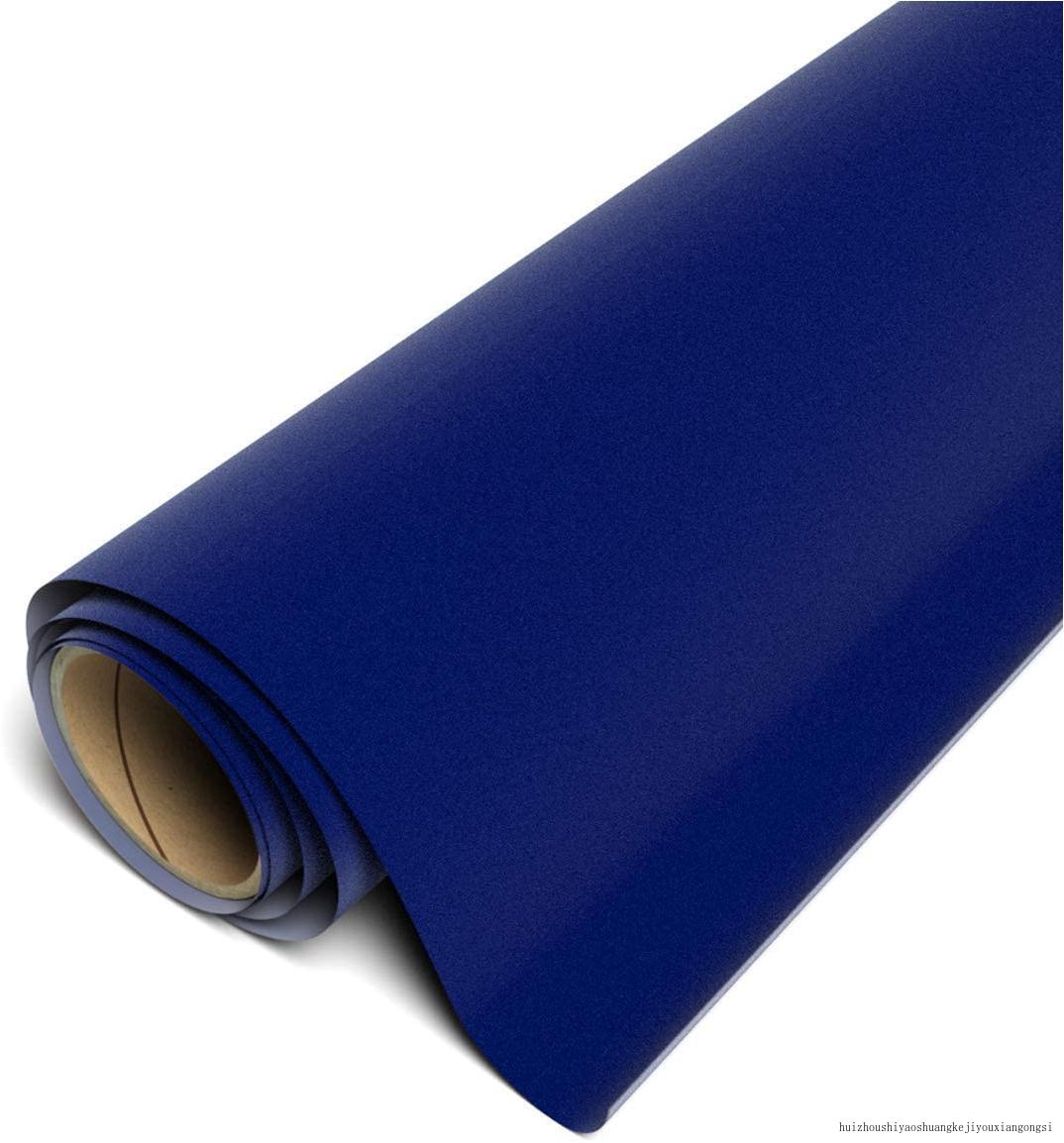 stripflock pro htv 12"x5yd roll textured heat transfer vinyl (royal