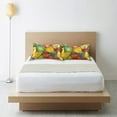 thumbnail image 6 of Yayeee Pillowcase Queen Size Set of 2 Satin Wrinkle Resistant Pillow Case, Retro Autumn Leaves, 6 of 7