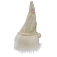 thumbnail image 4 of Northlight 10" Lighted Cream Sitting Gnome Figure Head with a Knitted Hat, 4 of 7