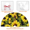 thumbnail image 4 of Yiaed Sunflowers In Vintage Print Christmas Tree Skirt , Tree SkirtsTree Mat for Christmas Winter Holiday Indoor Decorations-36", 4 of 7