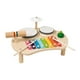 thumbnail image 4 of Juego de instrumentos de juguete, kits de batería para niños con xilófono, tambor, iluminación, mesa musical de madera, instrumento musical para el ho, 4 of 8