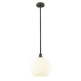 thumbnail image 5 of Innovations Lighting - White Venetian - 1 Light Stem Hung Pendant In Modern, 5 of 7