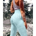 thumbnail image 4 of QRIC Women's High Waist Workout Leggings Butt Lift Yoga Pants Stretchy Fitness Gym Tights, 4 of 7