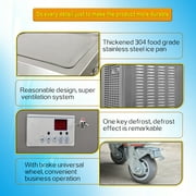 Kolice Commercial ETL Fried Ice Cream Roll Machine,Rolled Ice Cream Machine-21x21 Double Square Pans