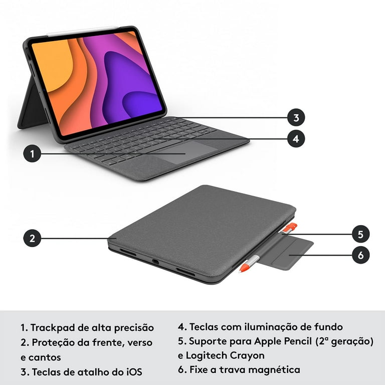 Comprar Logitech Folio Touch, funda iPad Air (4ª/5ªGen) con teclado y  trackpad 920-009964