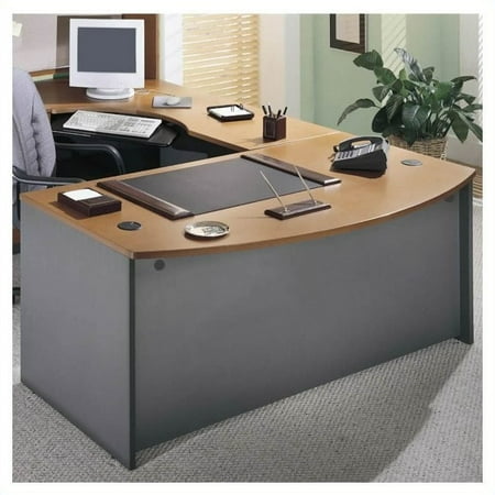 Bush Business Series C Left L Shape Executive Desk In Natural Series C Left L Shape Executive Desk
