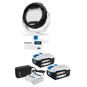 HART 20V Clamp Light 2-Pack 4AH Battery Kit Bundle