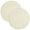 Vanilla Off White, variant on Pack of 1 Handcrafted Glass Beaded Placemats - Elegant Round Table Mats for Dining Décor (Jet Black)