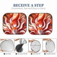thumbnail image 6 of Sikiie Red Sun Flame Fox Print Foldable Car Windshield Sun Visor, Car Window Sunshade Suitable for Sedan, SUV and Truck Car Accessories-Medium, 6 of 6
