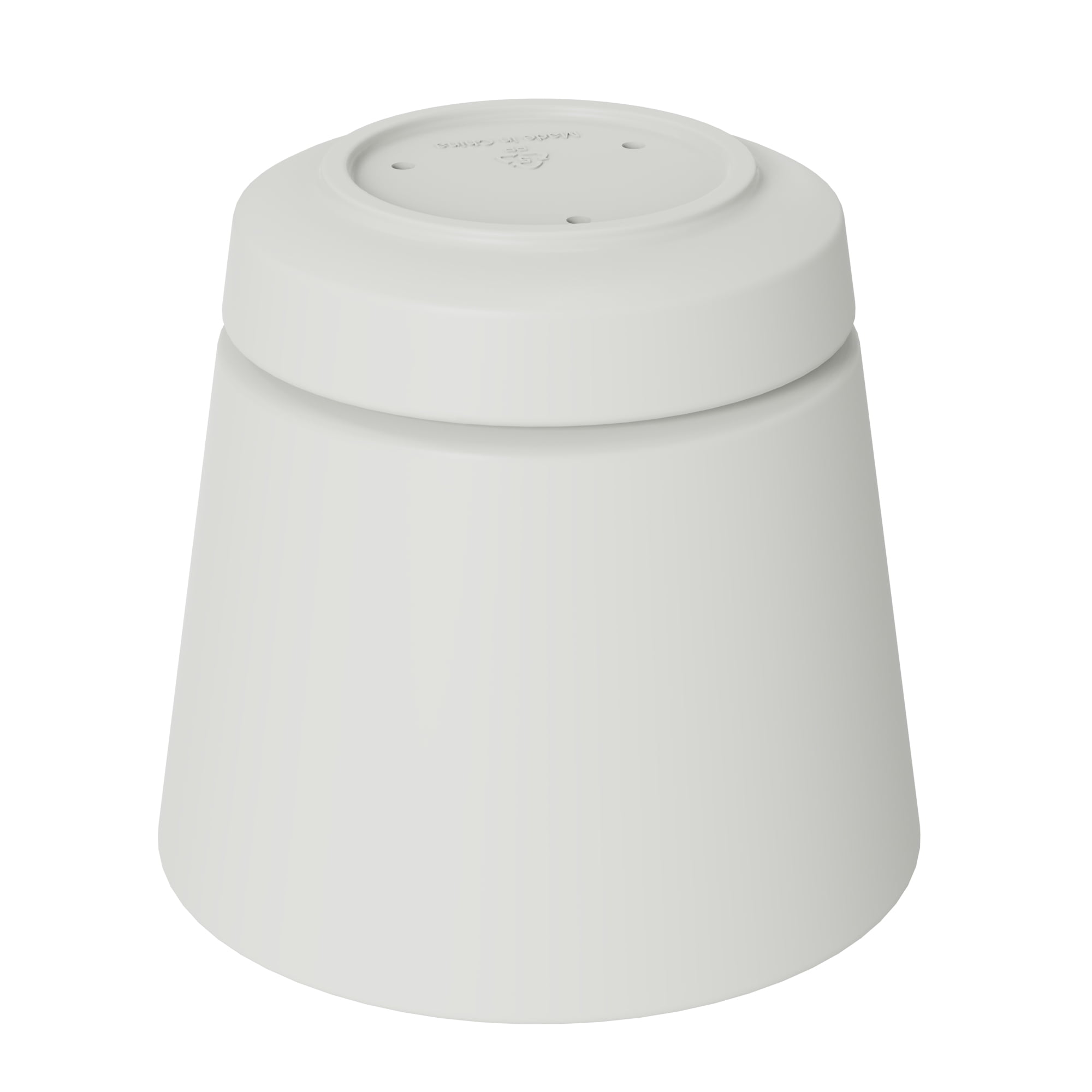 Mainstays Core 4.8 inch x 4.8 inch x 4.4 inch Round Plastic Planter in Vanilla Dream