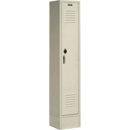 Single Tier Locker, 12x15x60 1 Door, RTA, Tan, Lot of