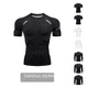 thumbnail image 2 of 2024pro Nueva camiseta de manga corta de entrenamiento de fútbol azul de compresión muscular ajustada para hombre para correr, 2 of 4