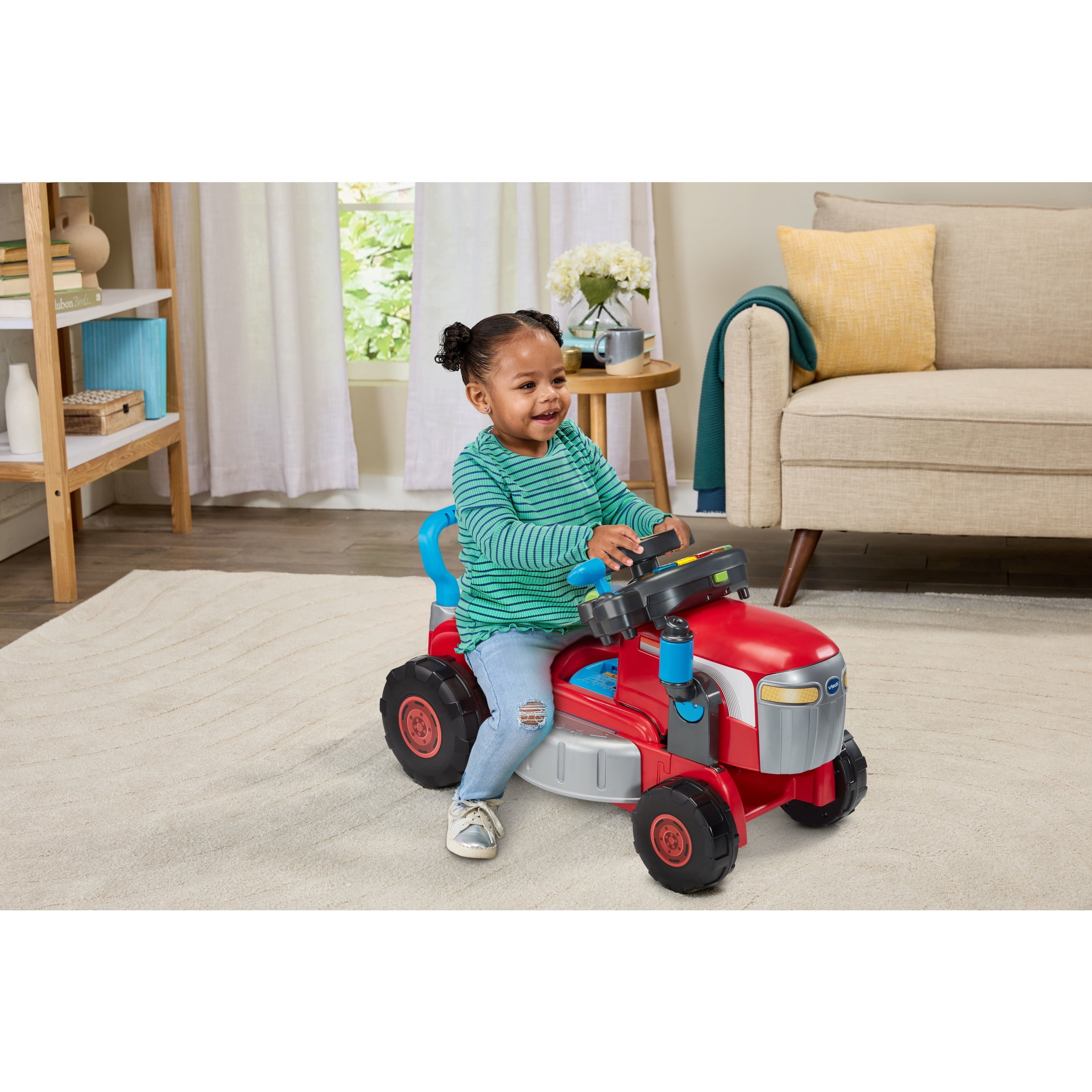 VTech Get Growing Tractor & Mower Ride-On Baby and Toddler Toys