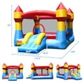thumbnail image 4 of Spaco Inflatable Bounce House Castle Jumper Without Blower, Jumping Castle Family Backyard Bouncy Castle, Durable Sewn with Extra Thick Material, Idea for Kids, 4 of 9