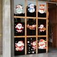 thumbnail image 4 of Anhility 9 Sheets Christmas Window Clings Waterproof Xmas Tree Window Decals Merry Christmas Decorations for Holiday Party Home Office Glass, 4 of 6