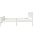 thumbnail image 6 of White Twin Size Wood Platform Bed with Sleigh Headboard and Footboard, Underbed Storage Space, No Box Spring Needed, Easy Assembly, 6 of 10