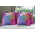 thumbnail image 6 of Ambesonne Abstract Throw Pillow Cover 4 Pack, Waves in Hand-drawn Style, 24", Multicolor, 6 of 7