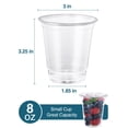 thumbnail image 2 of Vasos de plástico desechables SHOPDAY de 8 onzas con tapas, paquete de 150, 2 of 7