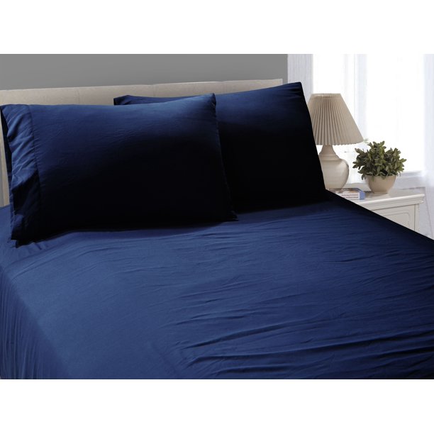 Better Homes and Gardens Vintage Microfiber Sheet Set , King Blue