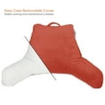 thumbnail image 3 of Nestl Backrest Reading Pillow, Bed Rest Pillow with Arms for Sitting In Bed, Shredded Memory Foam Back Support Pillow, Orange, 3 of 8