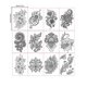 thumbnail image 3 of Etiqueta Engomada Del Tatuaje Temporal Cuerpo impermeable tatuaje Datura tatuaje temporal pegatina para hombres mujeres fiesta (2) Wdftyju Libre de BPA, 3 of 3