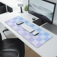 thumbnail image 2 of Redefine Your Office Style with Our Pastel Checkered Desk Mat - Aesthetic Pattern, Extra Large Mouse Pad, Laptop Pad, Game Mat, 31.5x11.8in., 2 of 7